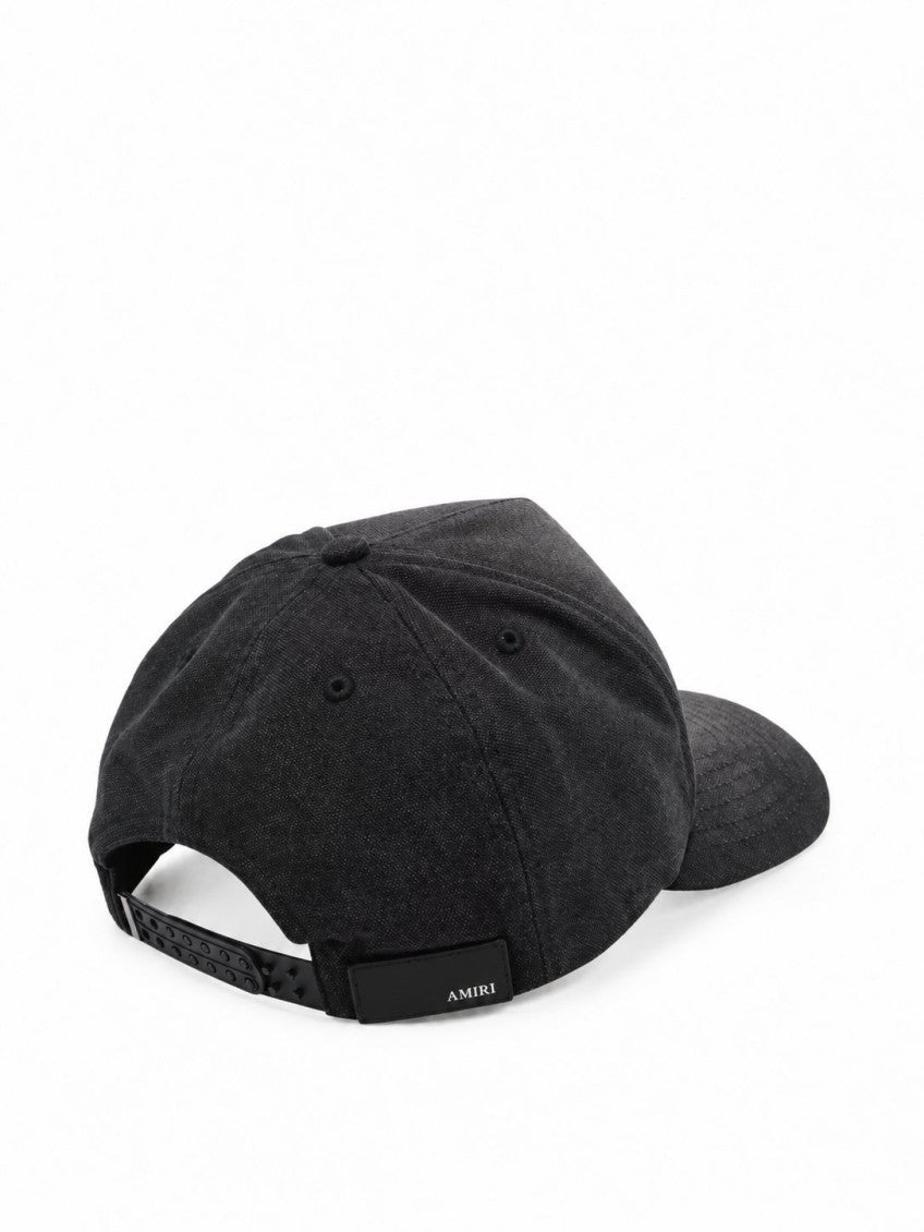 Black MA Script Logo Baseball Cap 3