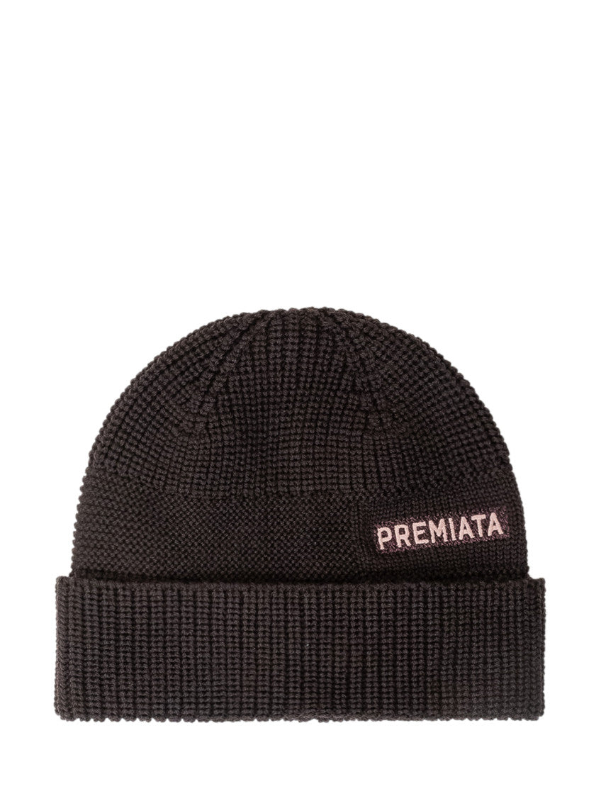 Brown Logo Beanie Cap 1