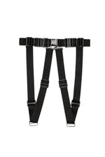 Black Logo Harness Belt 1