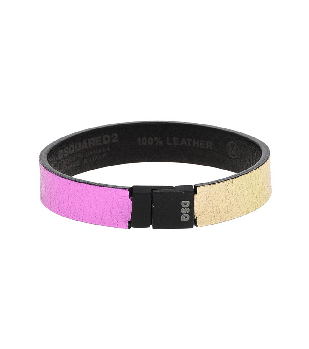 Multicolor Logo Leather Bracelet 1