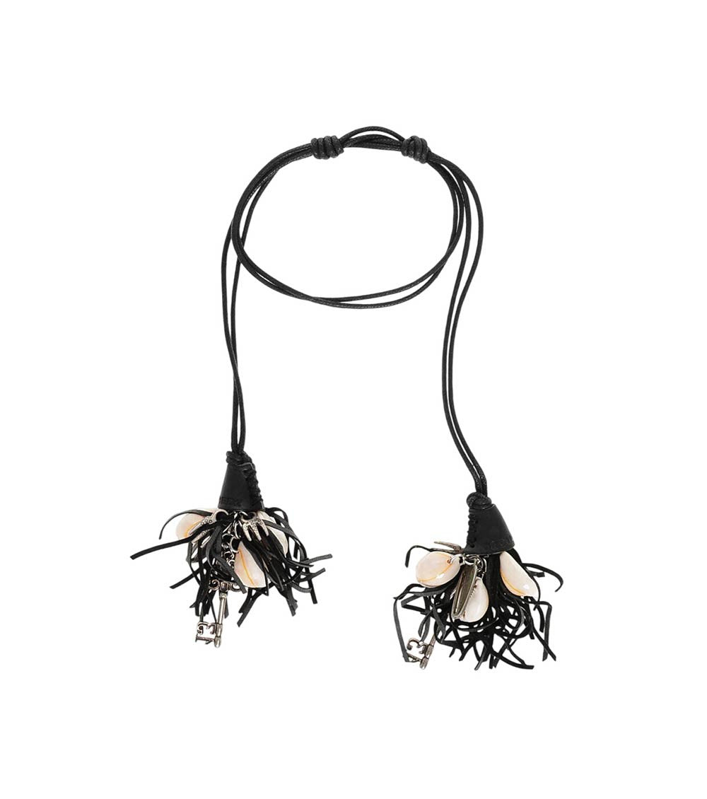Black Shell Fringe Bracelet 1