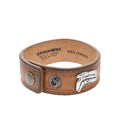 Brown Logo Leather Bracelet 1
