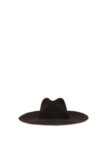 Dark Brown Solid Fedora Hat 1
