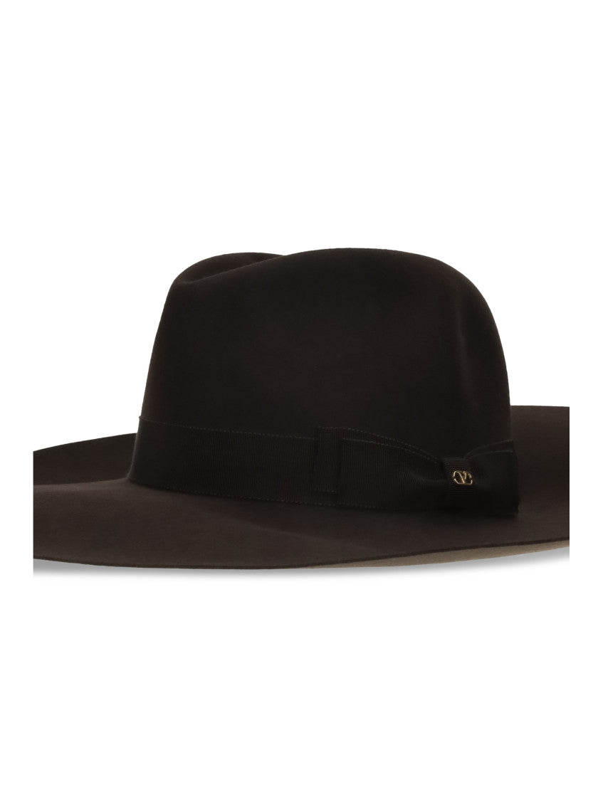 Dark Brown Solid Fedora Hat 2