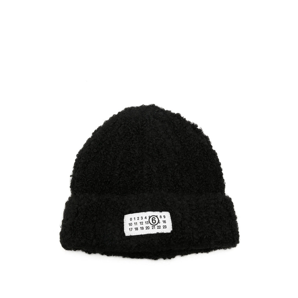 Black Logo Beanie Cap 1