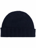 Navy Blue Knitted Beanie Cap 1