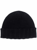Black Knitted Beanie Cap 1