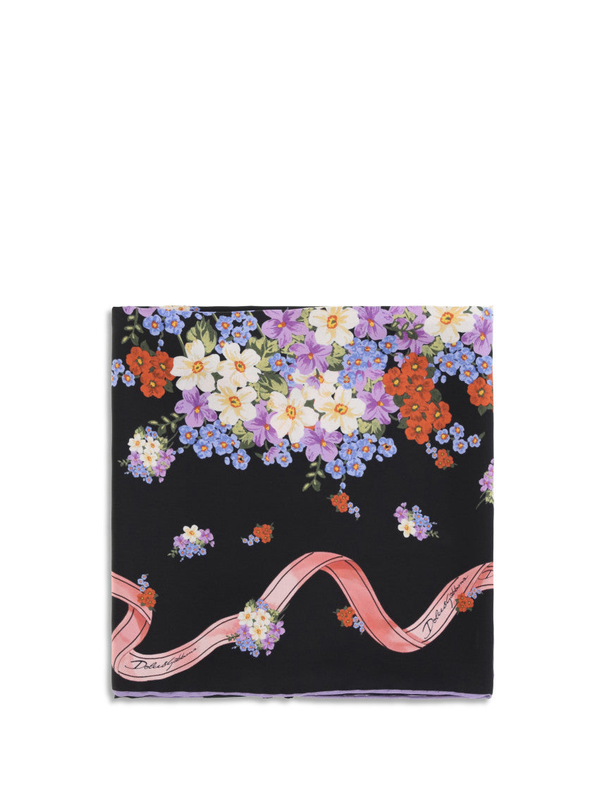 Multicolor Floral Print Scarf 1