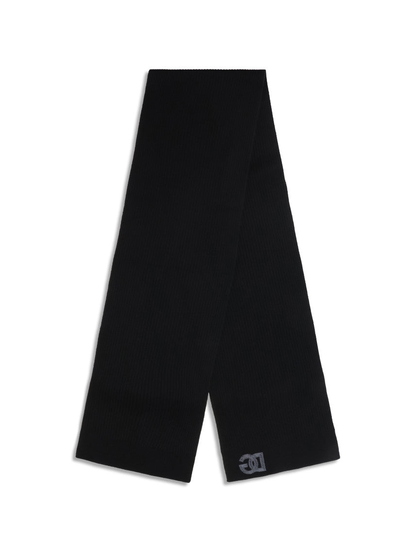 Black Solid Scarf 1