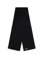 Black Solid Scarf 1