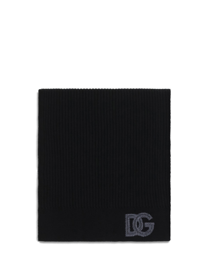 Black Solid Scarf 2