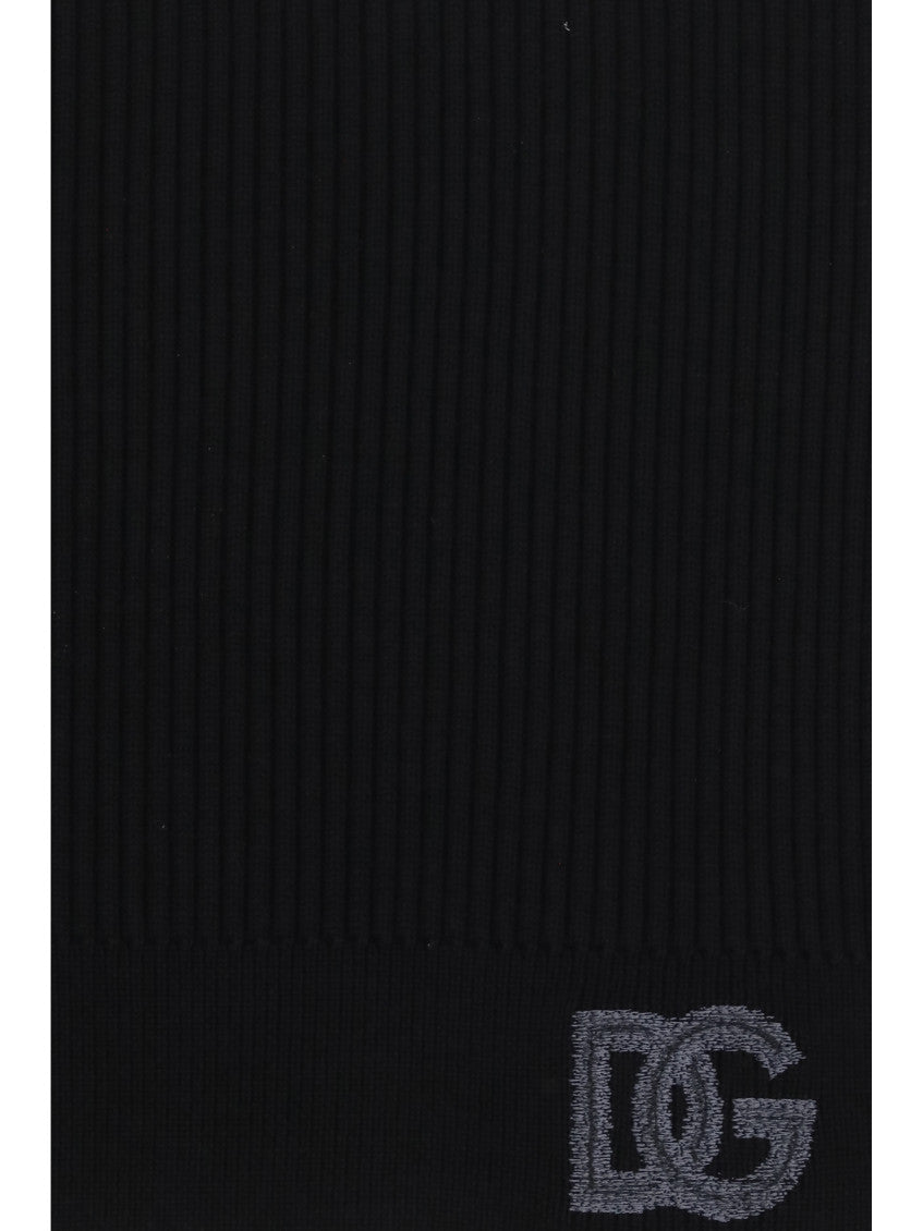 Black Solid Scarf 3