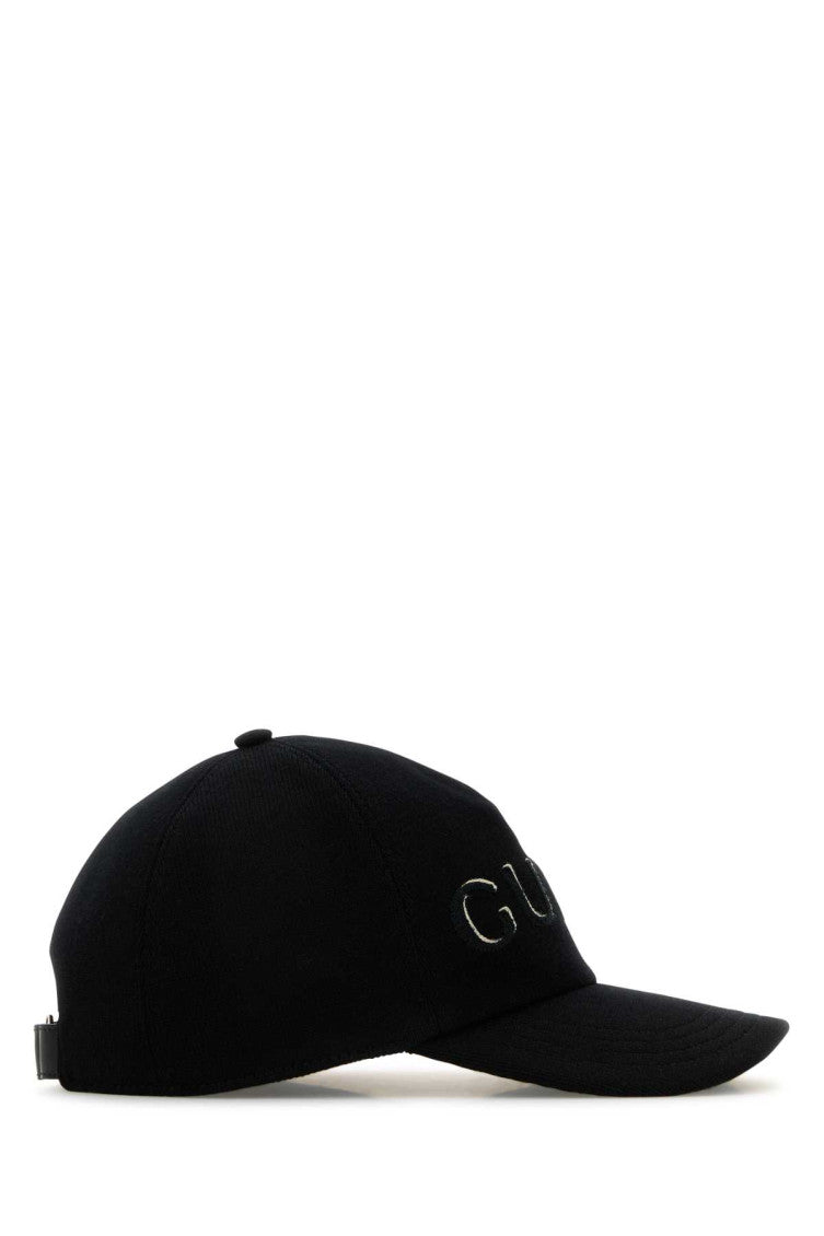 Black Logo Baseball Cap 2