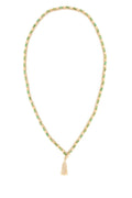 Multi Color Embellished Crochet Necklace 1