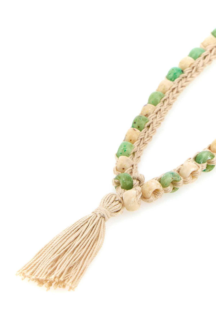 Multi Color Embellished Crochet Necklace 2