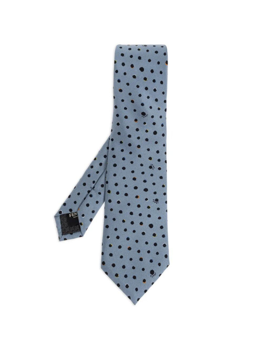 Light Blue Polka Dot Tie 1