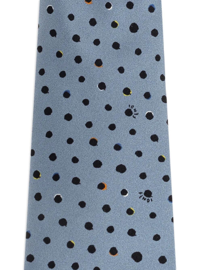 Light Blue Polka Dot Tie 3