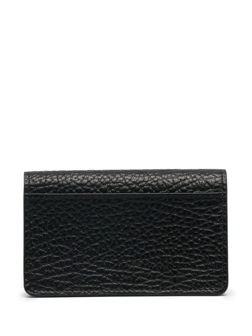 Black Grained leather wallet 3
