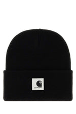 Black Logo Beanie Hat 1