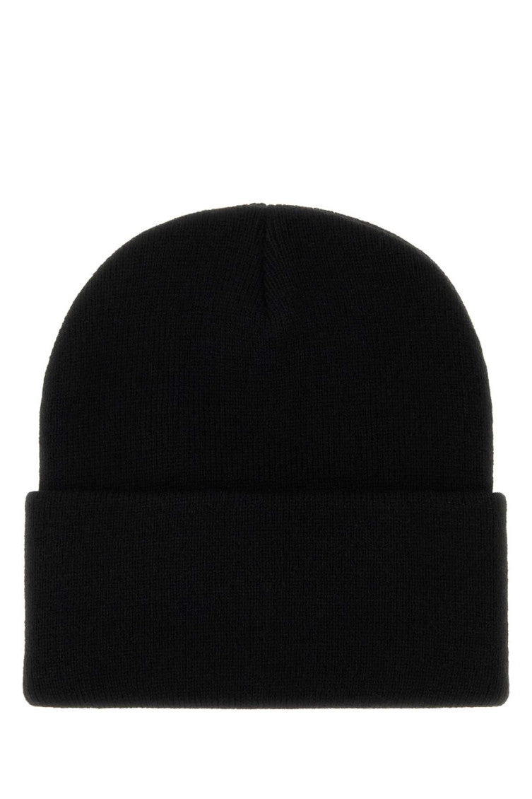 Black Logo Beanie Hat 2