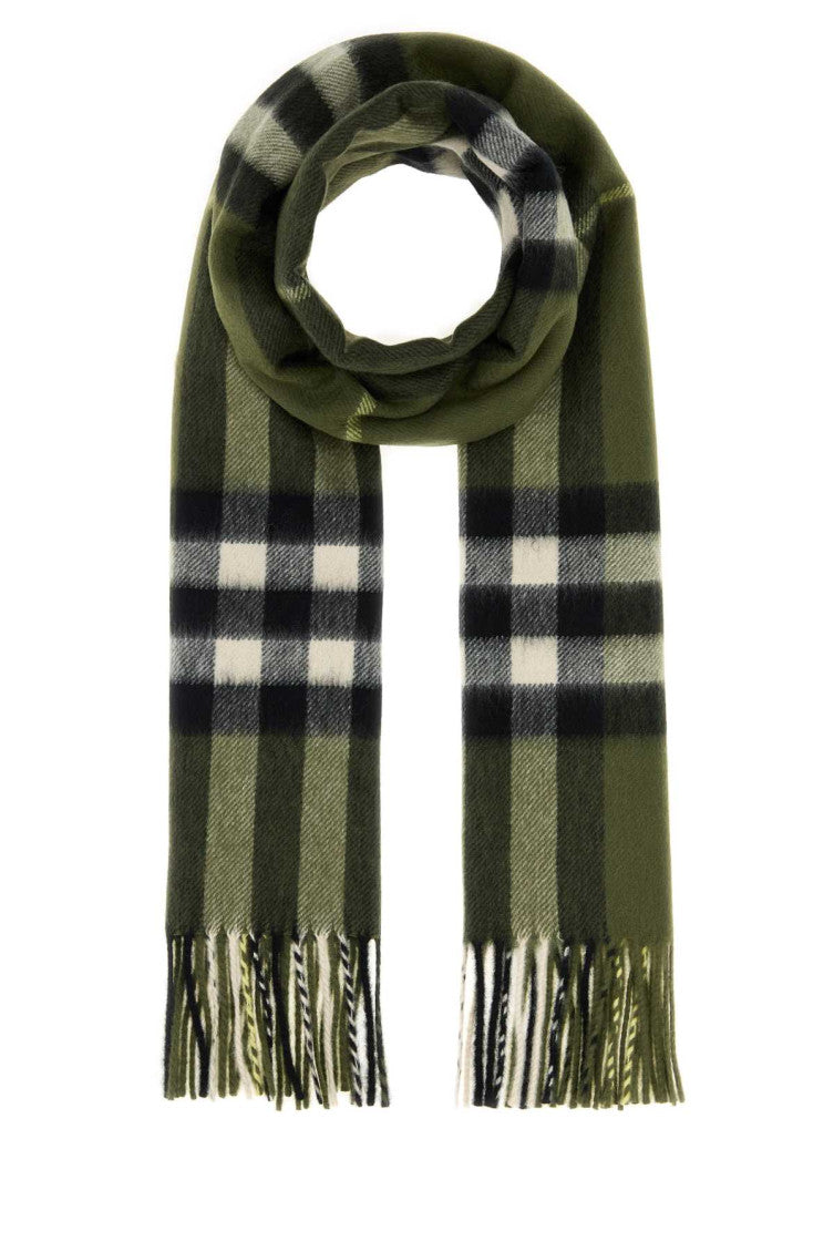 Green Signature Check Scarf 1