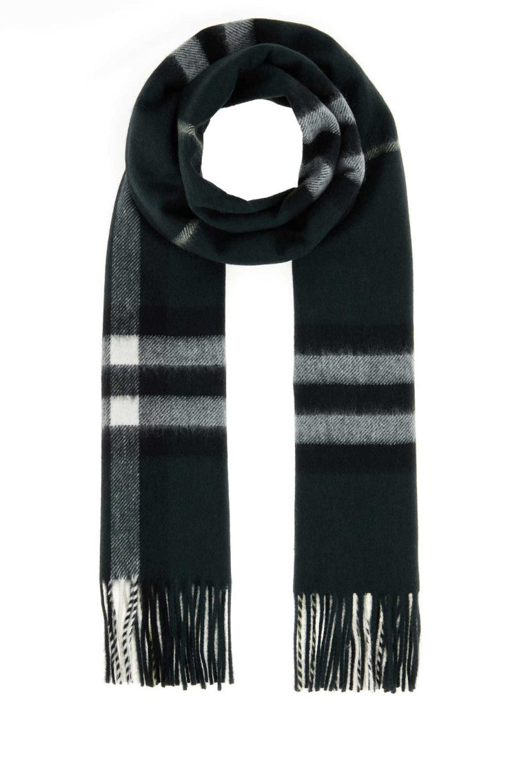 Dark Green Signature Check Scarf 1