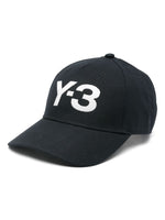 Black Embroidered Logo Baseball Hat 1