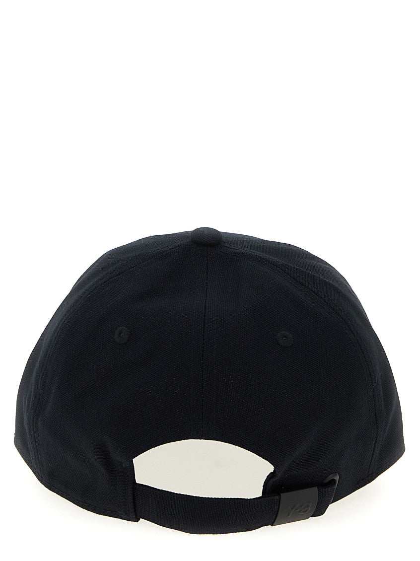 Black Embroidered Logo Baseball Hat 3