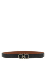 Black Gancini Reversible Belt 1