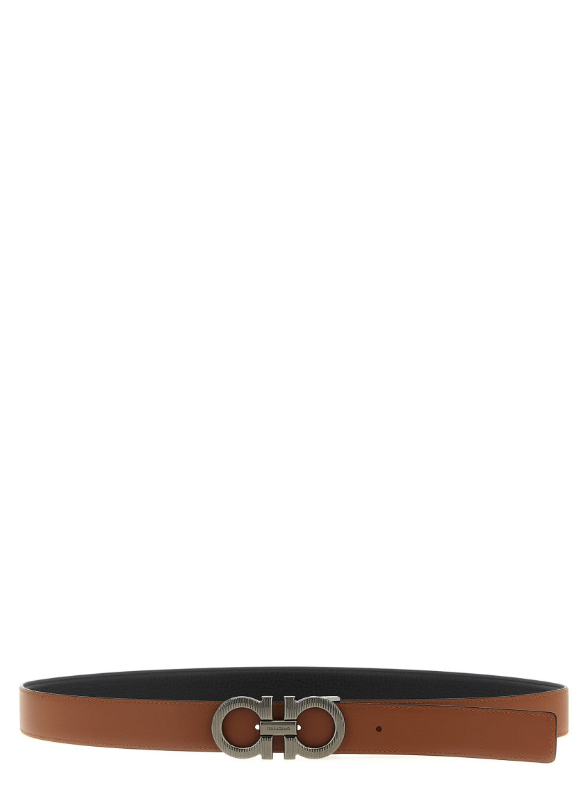 Black Gancini Reversible Belt 2