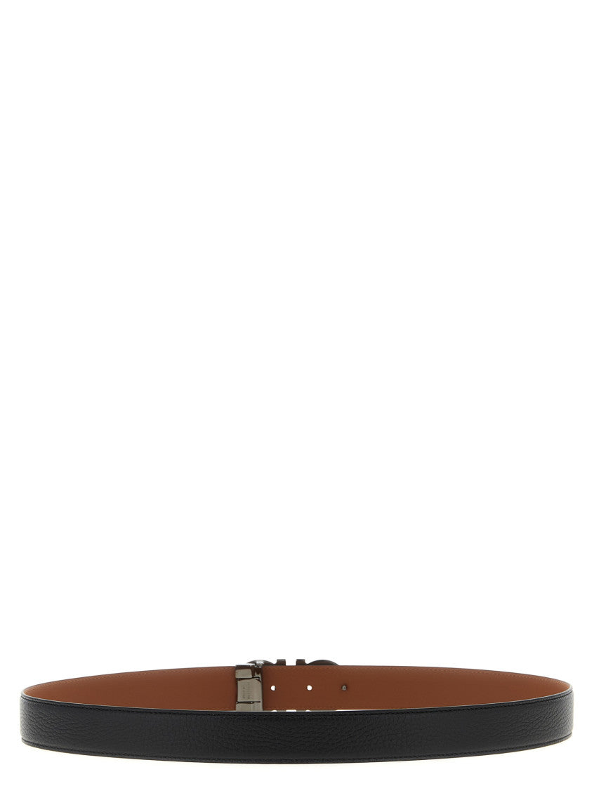 Black Gancini Reversible Belt 3