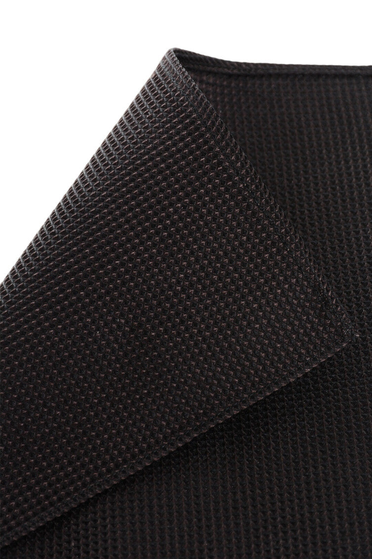 Dark Brown Solid Pocket Square 3