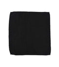 Black Solid Pocket Square 1