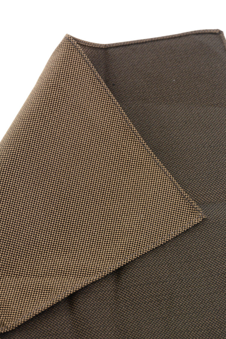 Dark Brown Textured Pocket Square 3
