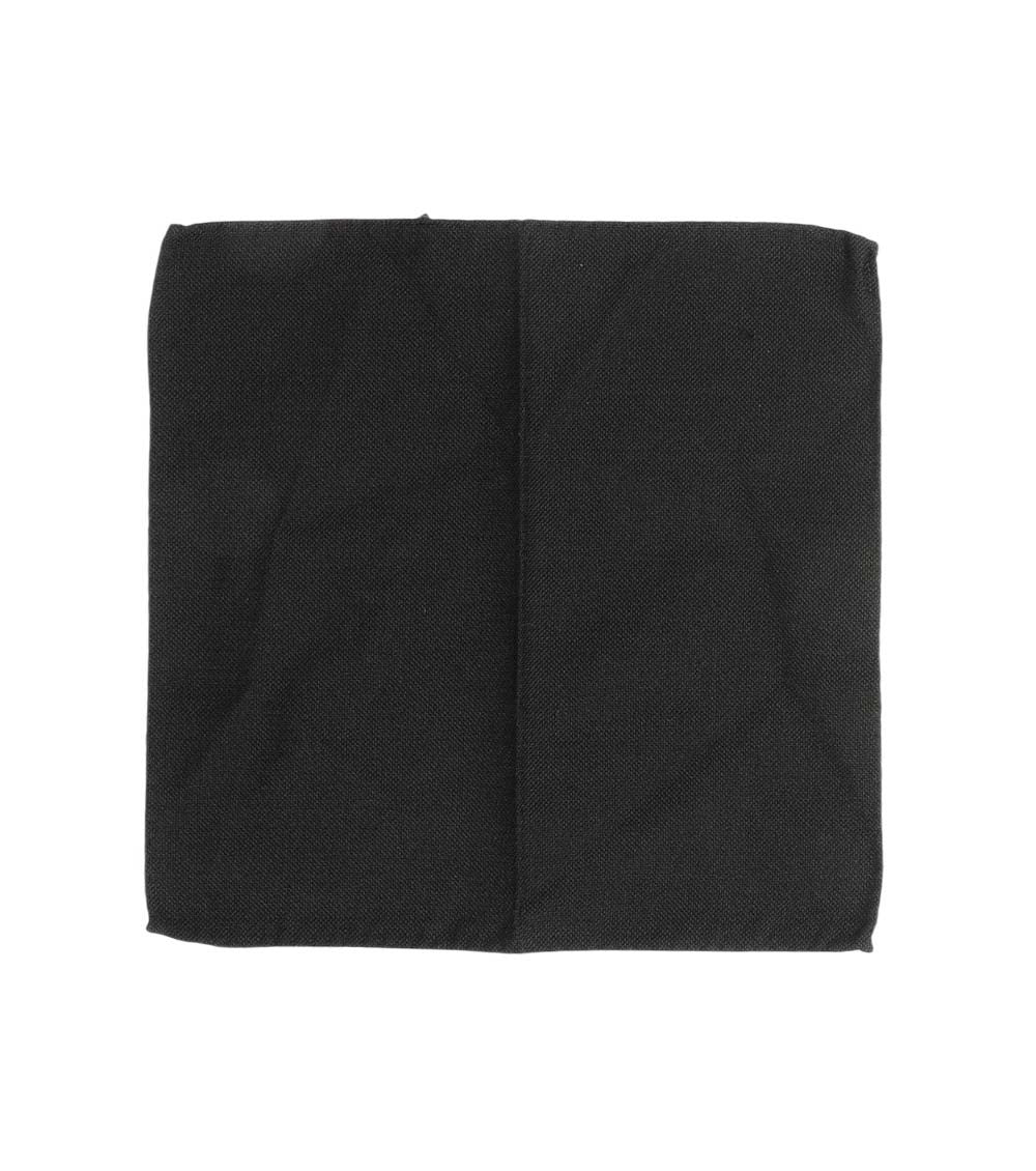 Black Solid Pocket Square 1