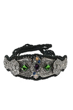 Silver Black Dreamcatcher Embellished Belt 1