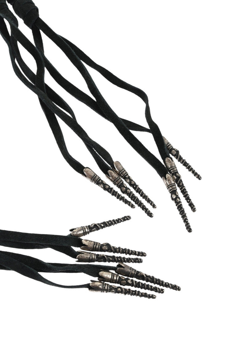 Silver Black Dreamcatcher Embellished Belt 3
