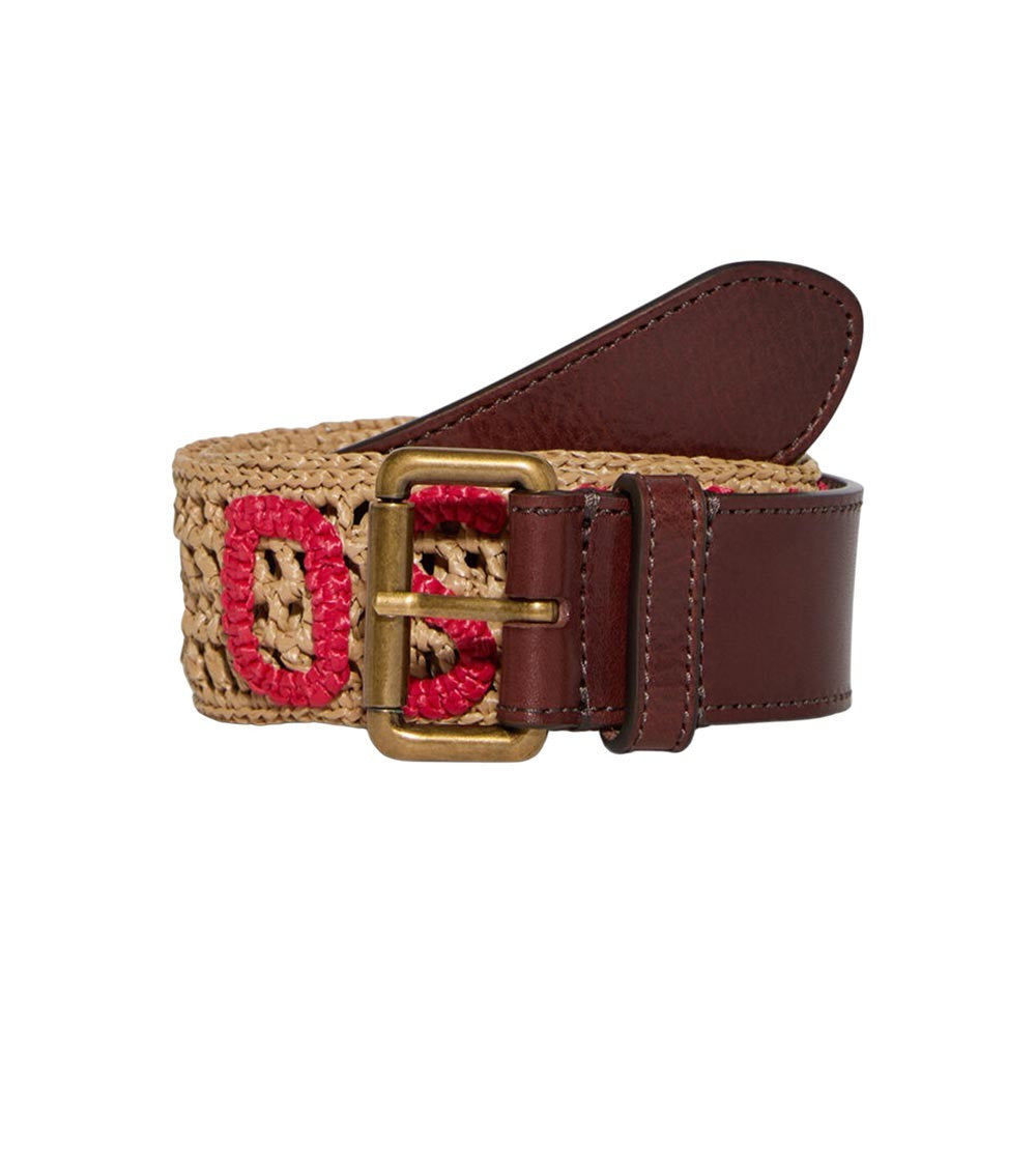 Multicolor Knitted Logo Belt 1