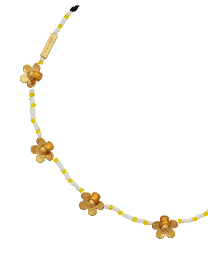 Golden Daisy Beaded Necklace 2