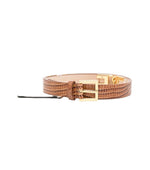 Brown Animal Print Belt 1