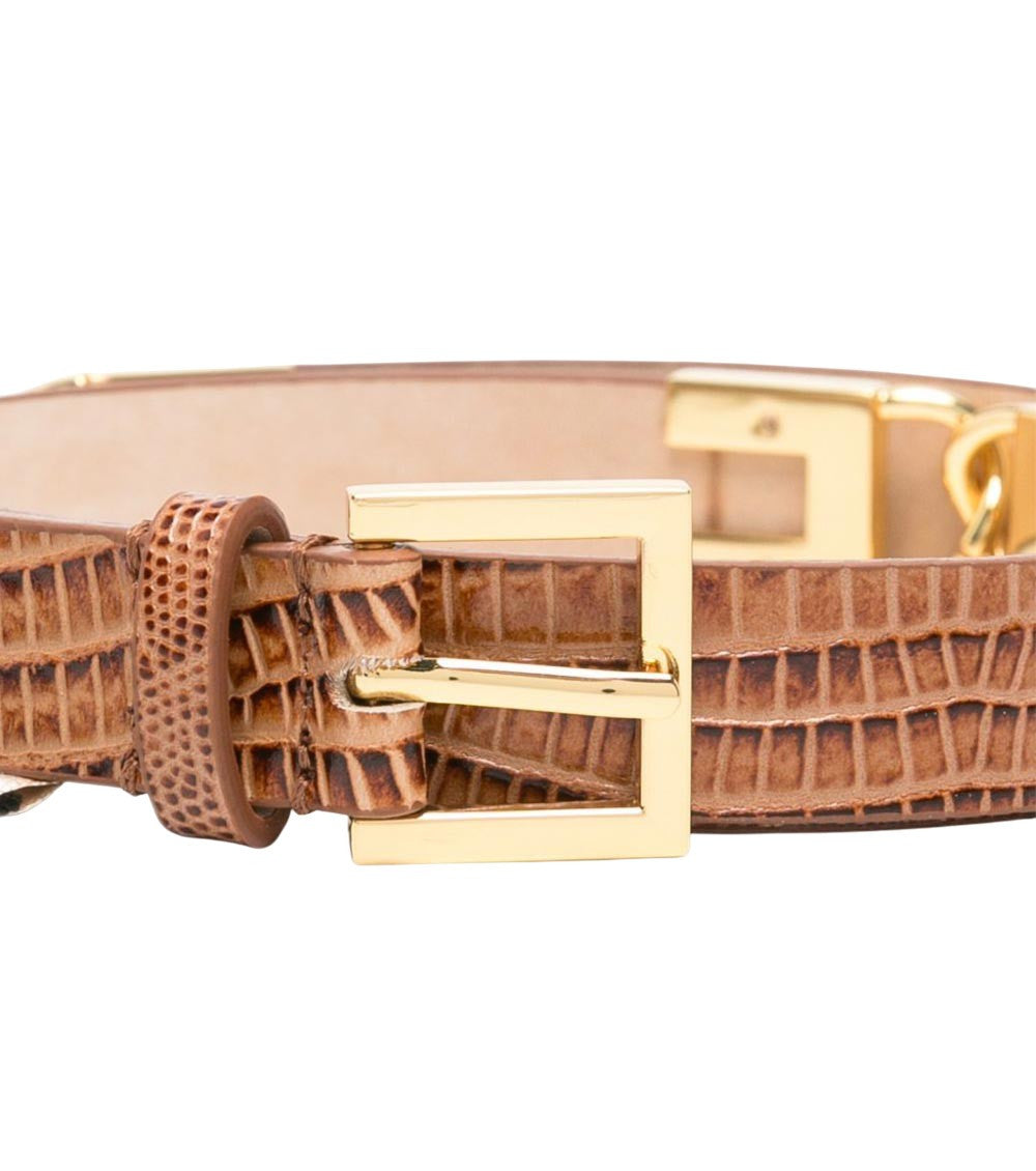 Brown Animal Print Belt 2