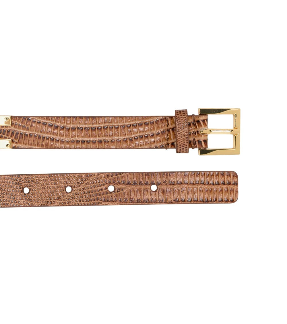 Brown Animal Print Belt 3