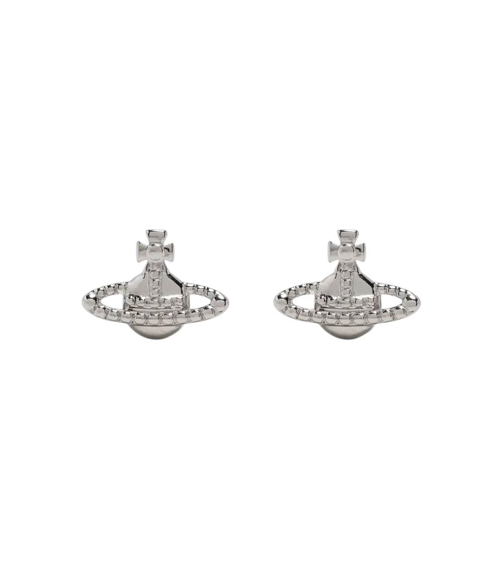 Silver Orb Stud Earrings 1