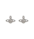 Silver Orb Stud Earrings 1