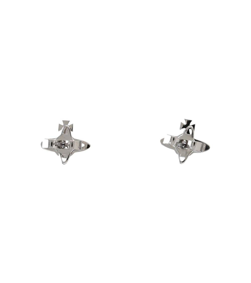 Silver Orb Stud Earrings 2