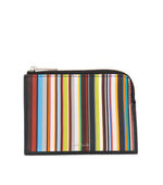 Multicolor Signature Stripes Wallet 1