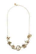 Golden Logo Charm Necklace 1