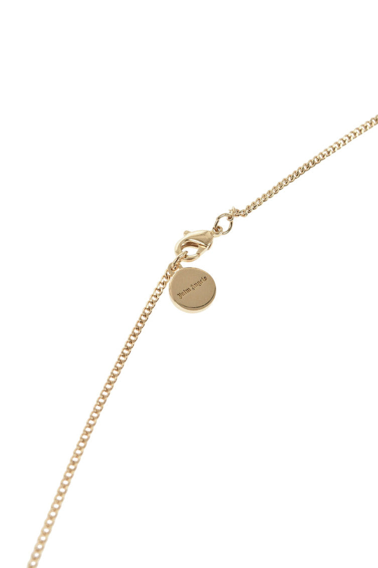 Golden Logo Charm Necklace 3