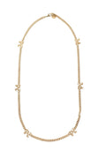 Gold Monogram Chain Necklace 1
