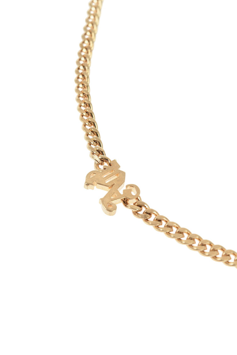 Gold Monogram Chain Necklace 2